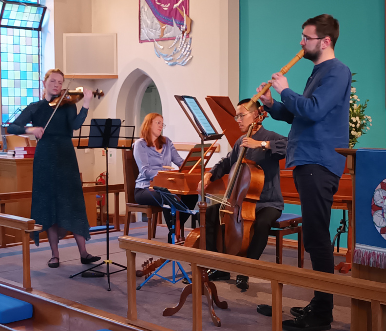 Liturina playing at the Methodist Church